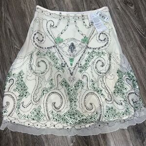 Basil & Maude Vintage 90s fairycore beaded sequin skirt